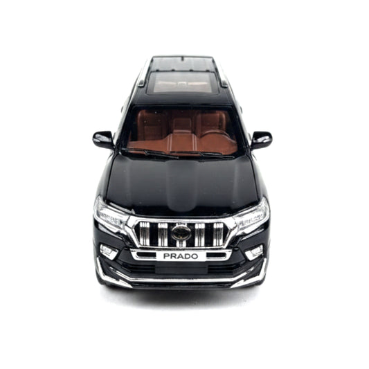 Toyota Prado Diecast Model Car - 1:32 Scale SUV - Black with Opening Doors & Sunroof