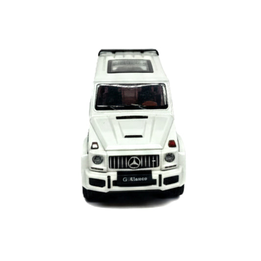 Che Zhi 1:24 Scale Mercedes-Benz G-Wagon G63 AMG Die-Cast Model Car – Metal Alloy Luxury SUV Toy with Sound, Light, and Opening Doors (Black & White Set)