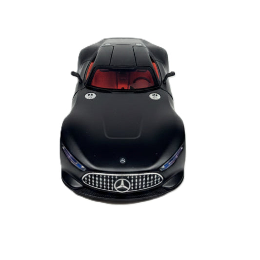 Mercedes-Benz AMG Vision Gran Turismo Diecast Model Car - 1:32 Scale - Matte Black with Red Interior