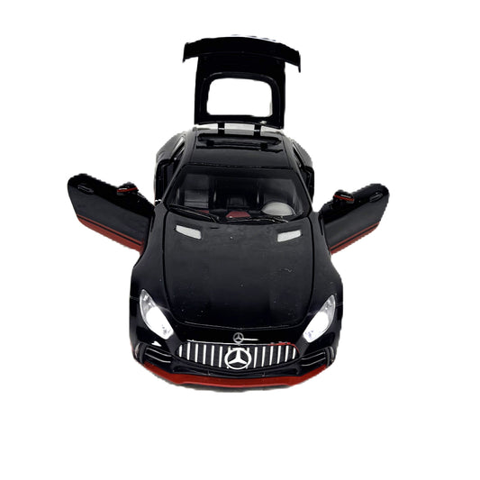 Che Zhi 1:24 Mercedes-AMG GT Black Series Diecast Model Car - Metal Alloy Supercar with Opening Doors, Hood, & Trunk - LED Lights & Engine Sound - Premium Collector’s Edition