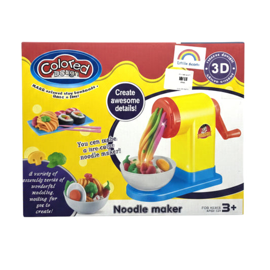 Colored Dough Noodle Maker Playset – 3D Modeling Clay Kit for Kids – Includes Pasta Extruder, Molds, and DIY Creative Tools – Educational Kitchen Toy for Boys & Girls Ages 3+