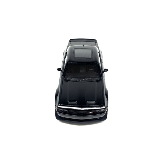 Dodge Challenger SRT Hellcat Widebody 1:24 Scale Die-Cast Model Car – Black – Opening Hood, Doors, & Trunk