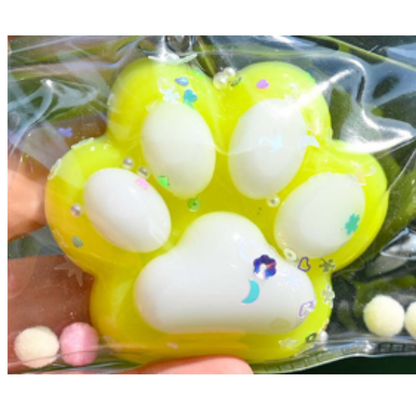 Taba Squishy Cat's Paw NEW Fidget Toy Handmade Kawaii Plush Little Paw Stress Relief Squishy Toy Birthday Party Gift Ratings 9