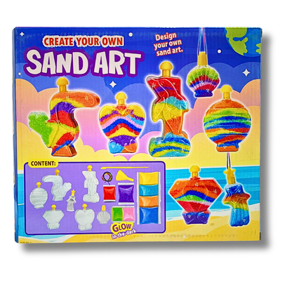 Ultimate Sand Art Activity Set for Kids - 12 Unique Bottles with Glow Sand