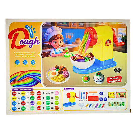 Colorful Dough Extruder Machine - DIY Noodle & Food Maker with Wheat Material Clay