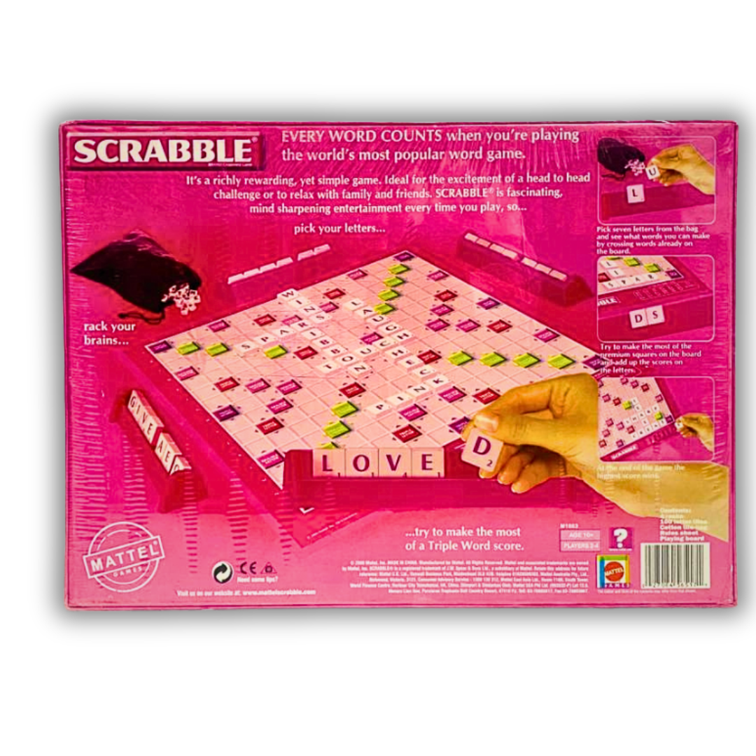 Scrabble Special Edition by Mattel - Every Word Counts Strategy Game
