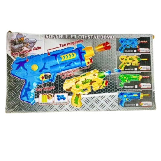 2-in-1 Dual Action Blaster Gun – Soft Foam Darts & Water Crystal Bullet Shooter