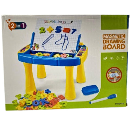 2-in-1 Kids Magnetic Drawing Board & Learning Table