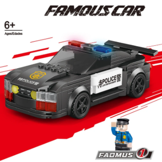 Pingao Blocks SWAT Tactical Car – Law Enforcement Vehicle with TPR Tyres