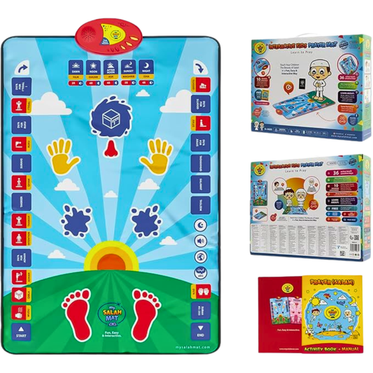 My Salah Mat Electronic Muslim Prayer Rug – Educational Salah Trainer with 10 Languages