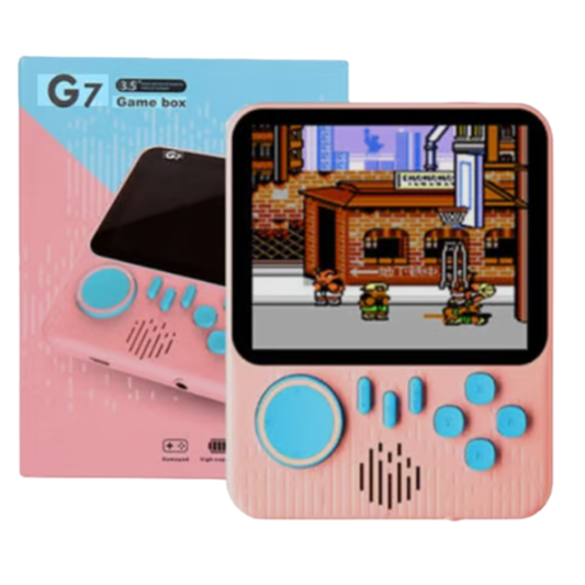 Portable G7 Retro Gaming Console – High-Capacity Battery Handheld Player with 3.5" Color Display