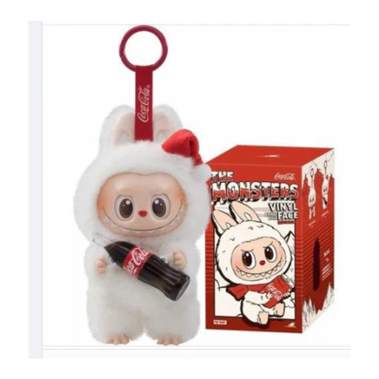 Pop Mart The Monsters Labubu x Coca-Cola Plush Figure – Soft Vinyl Face Keychain Secret Box