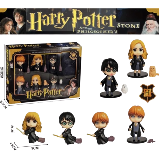 ⚡ Harry Potter and the Philosopher's Stone – 6-Piece Collectible Mini Figure Set