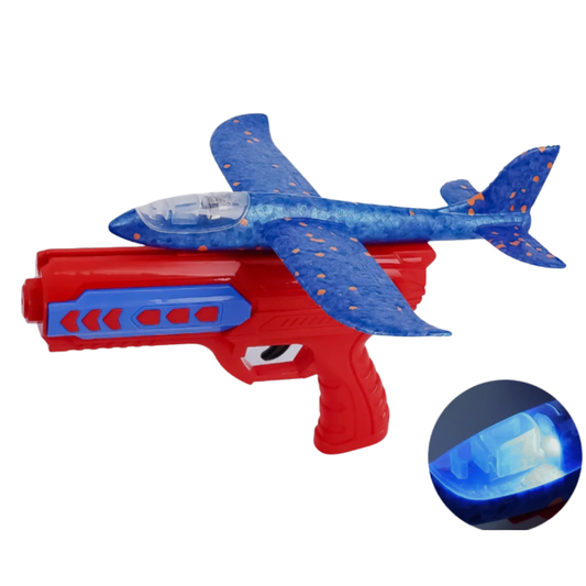 Manual Foam Plane Launcher Gun – 20-60 Meters Range Flying Glider – Outdoor Sport Toy