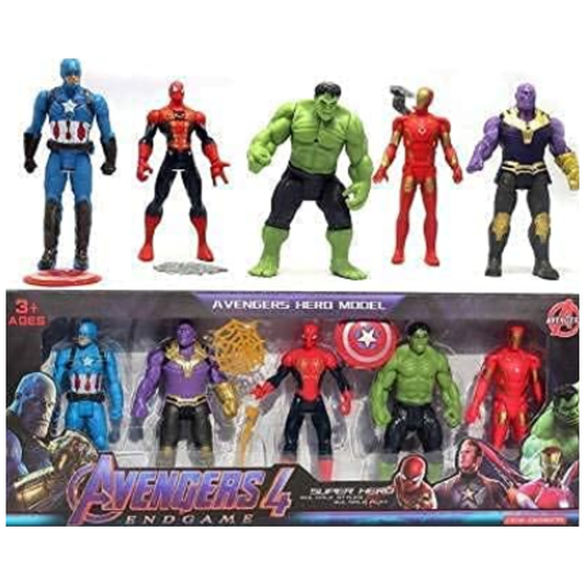 5-Piece Avengers Hero Model Set – Durable Action Figures for Boys & Girls – Perfect Gift