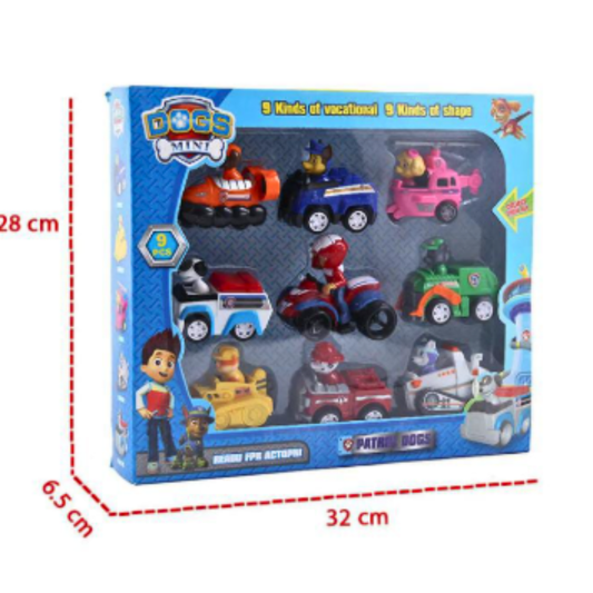 Paw Patrol Rescue Team Vehicle Set – 6-Pack Mini Cars for Toddlers – Perfect Birthday Gift
