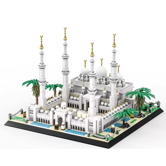 Sheikh Zayed Grand Mosque Architecture Building Blocks Set – 1488+ Piece Abu Dhabi Landmark Model Kit for Kids & Adults