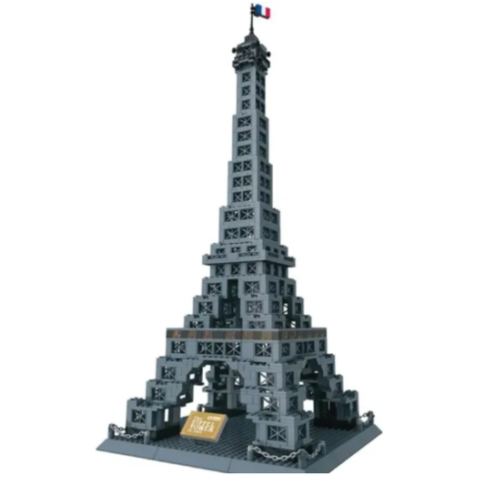 The Eiffel Tower of Paris Architecture Building Blocks Set – 978 Piece Landmark Model Kit with Display Base (Ages 6+)
