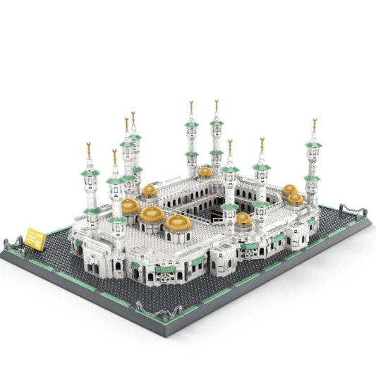 Great Mosque of Mecca Architecture Building Blocks Set – 2291 Piece Al-Masjid al-Haram Model Kit with Display Base (Large Scale)