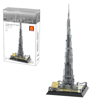 The Burj Khalifa Tower of Dubai Architecture Building Blocks Set – 580 Piece World's Tallest Building Model Kit (Ages 6+)