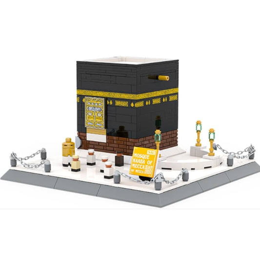 Mosque Kaaba of Mecca Architecture Building Blocks Set – 446 Piece Sacred Landmark Model Kit for Kids & Adults