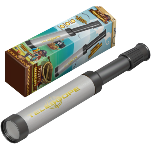 Pirate Telescope Toy for Kids – High-Resolution Expandable Spyglass with Adjustable Focus for Imaginative Play (Ages 3+)