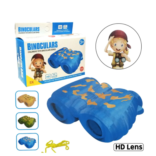 Children's High-Definition Adventure Binoculars – 5X Zoom Compact Explorer Toy with Neck Strap for Bird Watching, Hiking, and Outdoor Play (Ages 3+)