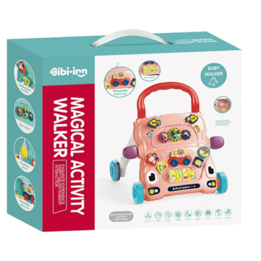 Magical Activity Baby Walker – Interactive Sit-to-Stand Learning Walker with Detachable Music Car