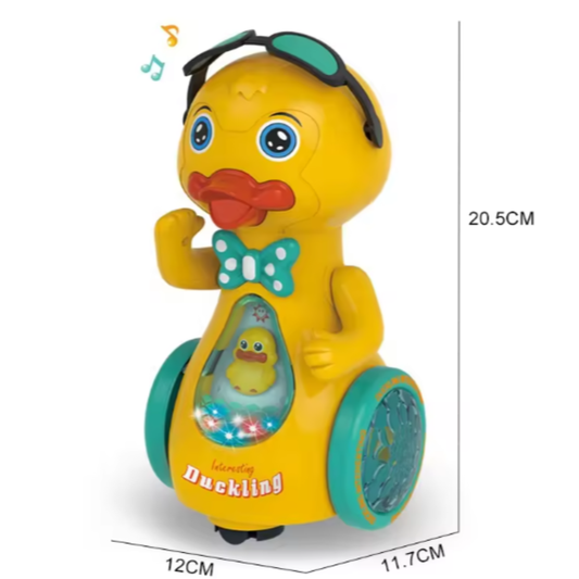 Interactive Dancing Duckling Musical Toy – Light-Up Electronic Bumping Duck with Moving Parts