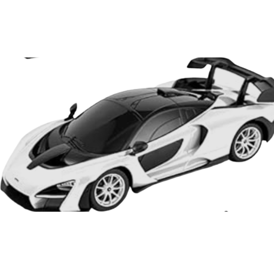 1:24 Scale Che Zhi Die-Cast Super Sports Car – Premium White McLaren Model with Simulation Sound, Light & Pull-Back Action