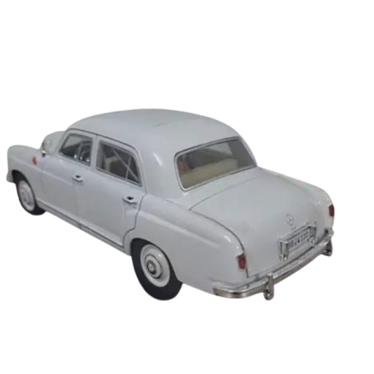 1:24 Scale Grand Alliance Premium Die-Cast Vintage Car – Elegant White Retro Classic Model with Pull-Back Action, Light & Voice
