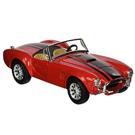 1:24 Scale Che Zhi Die-Cast Classic Convertible Muscle Car – Premium Metallic Red Retro Sports Model with Pull-Back Action, Simulation Sound & Light