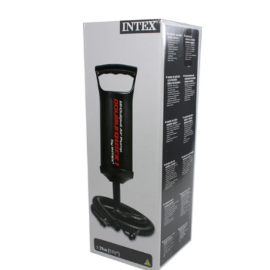 Intex Double Quick I Hi-Output Hand Air Pump – Premium Manual Inflation Pump for Pools, Airbeds, Sofa & Water Toys (29cm / 11.5")