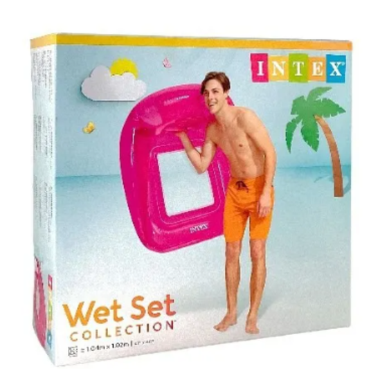 Intex Wet Set Inflatable King Kool Lounge – Premium Floating Water Chair with Backrest & Armrests for Pool & Beach Relaxing