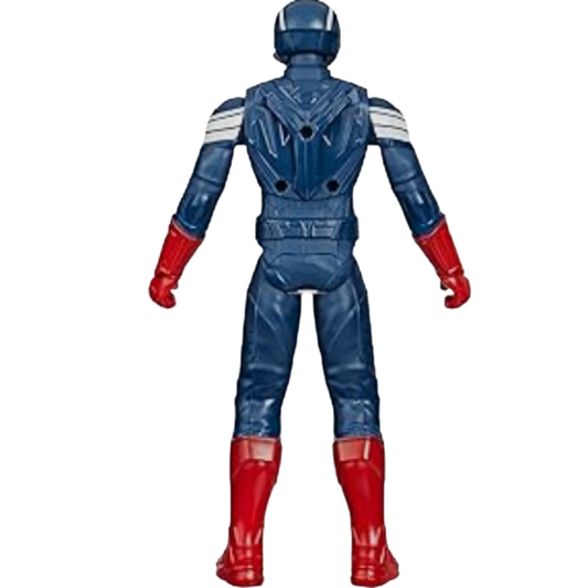 Avengers Age of Ultron Iron Captain America Action Figure Toy – Colorful Dazzling Lights Superhero Toy with Emitter Projector Blaster for Kids (Ages 3+)
