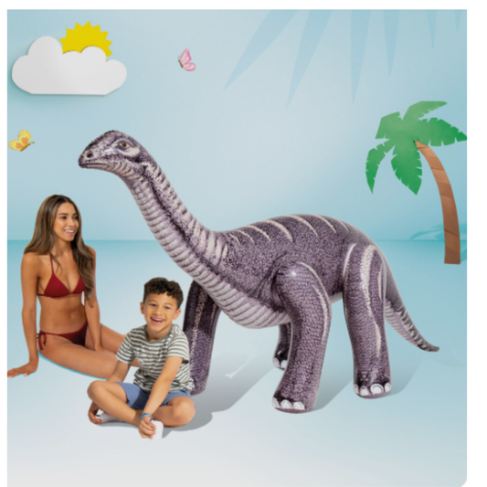Intex Inflatable Brachiosaurus Dinosaur Jumbo Toy – Wet Set Collection Large Standing Long-Neck Dino Blow-Up Figure for Kids Age 3+