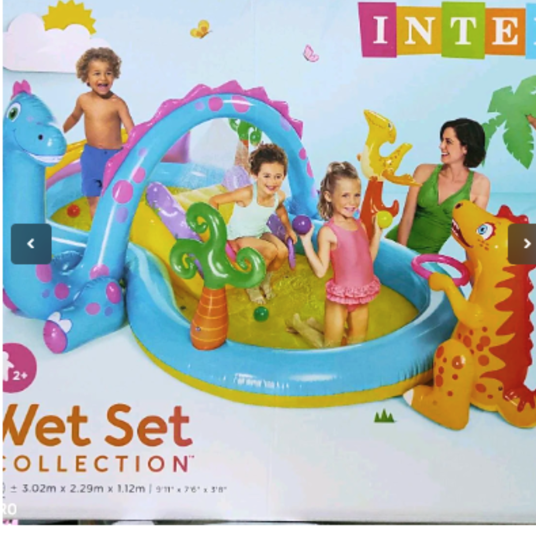 Intex Dinoland Inflatable Play Center – Wet Set Collection Intex Dinoland Inflatable Play Center – Wet Set Collection