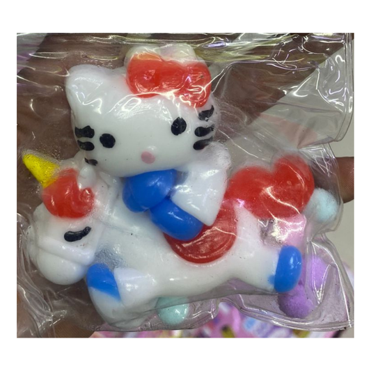 Cute Cartoon White Kitty Squishy Squeeze Toy – Slow Rising Stress Relief Toy, Soft Tactile Sensory Fidget Toy for Kids, Toddlers & Goody Bag Favors