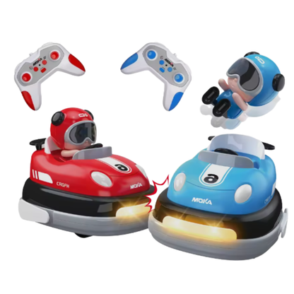 MOKA Remote Control Bumper Car Set – 2.4 GHz Interactive RC Bumper Cars Head-to-Head Toy Battle with Impact Ejection Action Drivers for Kids, Boys & Girls