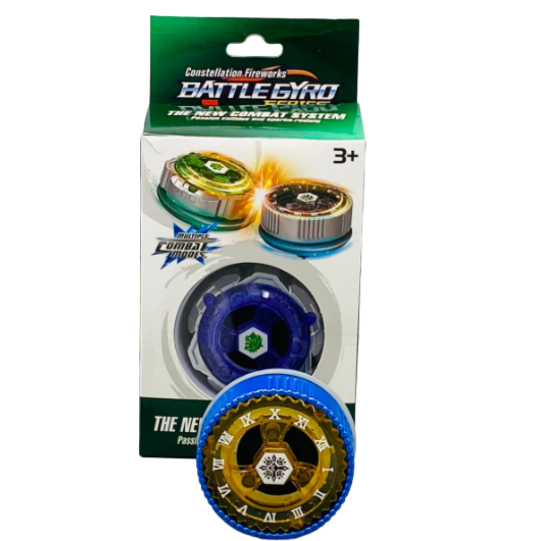 Battle Gyro Series Constellation Fireworks Spinning Top Toy – High-Performance Metal Fusion Combat Gyro with Multiple Combat Modes, Launcher Set for Kids & Beyblade Battling Arenas (Ages 3+)