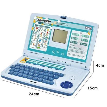 Computer Gadgets English Learner Educational Kids Laptop – Interactive Toy Computer with Alphabet Picture Chart, Learning Games, Music, and Functional Keyboard for Toddlers Early Development