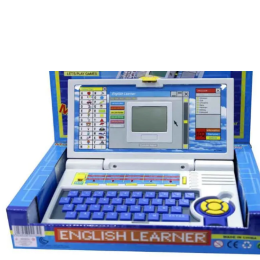 English Learner Educational Kids Laptop – Interactive Toy Computer with Alphabet Picture Chart, Learning Games, Music, and Functional Keyboard for Toddler Early Development