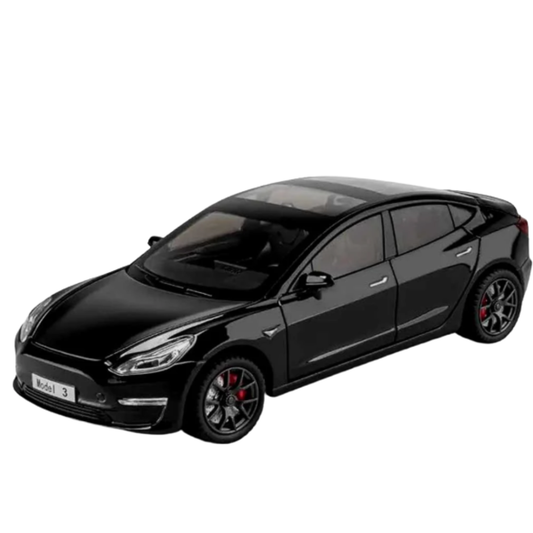 Che Zhi CZ186 Premium Die-Cast Electric SUV Model Toy – 1:24 Scale Gloss Black Simulation Sound & Light Pull Back Car with Openable Falcon Wing Doors for Kids & Collectors
