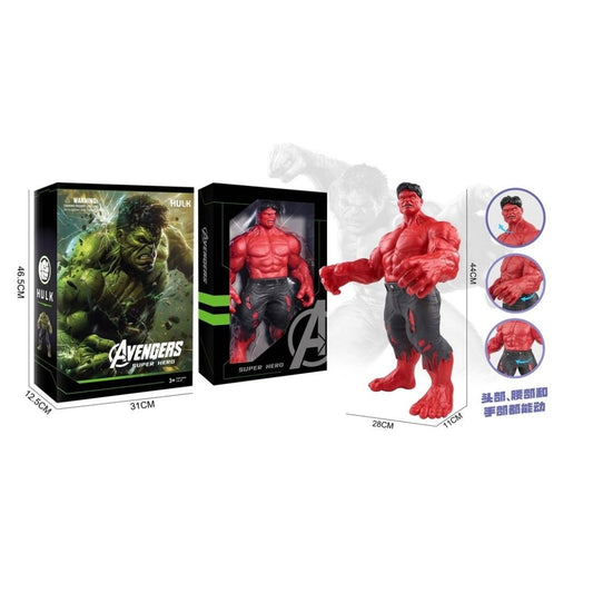 Giant 44CM Hulk Action Figure - Green or Red Articulated Avengers Toy