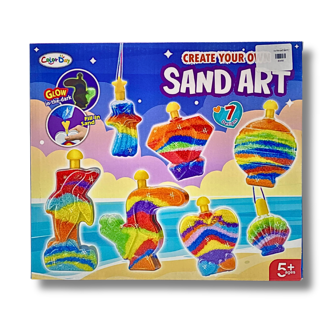 Ultimate Sand Art Activity Set for Kids - 12 Unique Bottles with Glow Sand