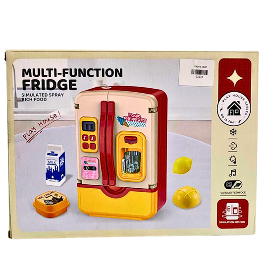 Interactive Play House Refrigerator - Educational Kitchen Toy for Kids
