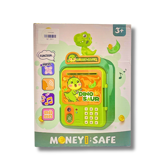 Dinosaur Electronic Piggy Bank - Smart ATM Money Safe with Fingerprint & PIN Access