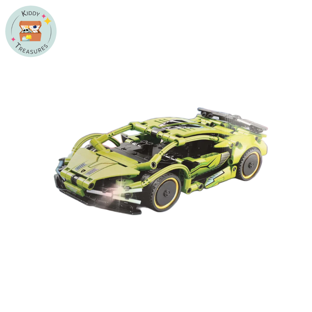 Speed Car Building Blocks Set with Remote Control (Ages 6+)