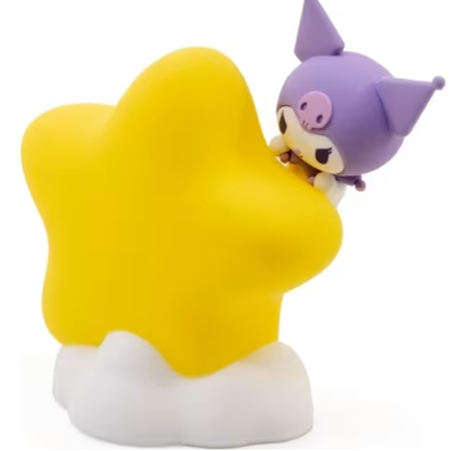YuMe Sanrio Kuromi Star Light Night Lamp - Cute Glowing Star Ambient Desk Light Room Decor for Girls & Sanrio Fans (Ages 3+)
