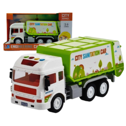 1:16 Scale Engineering Sanitation Truck – Educational City Service Toy for Kids